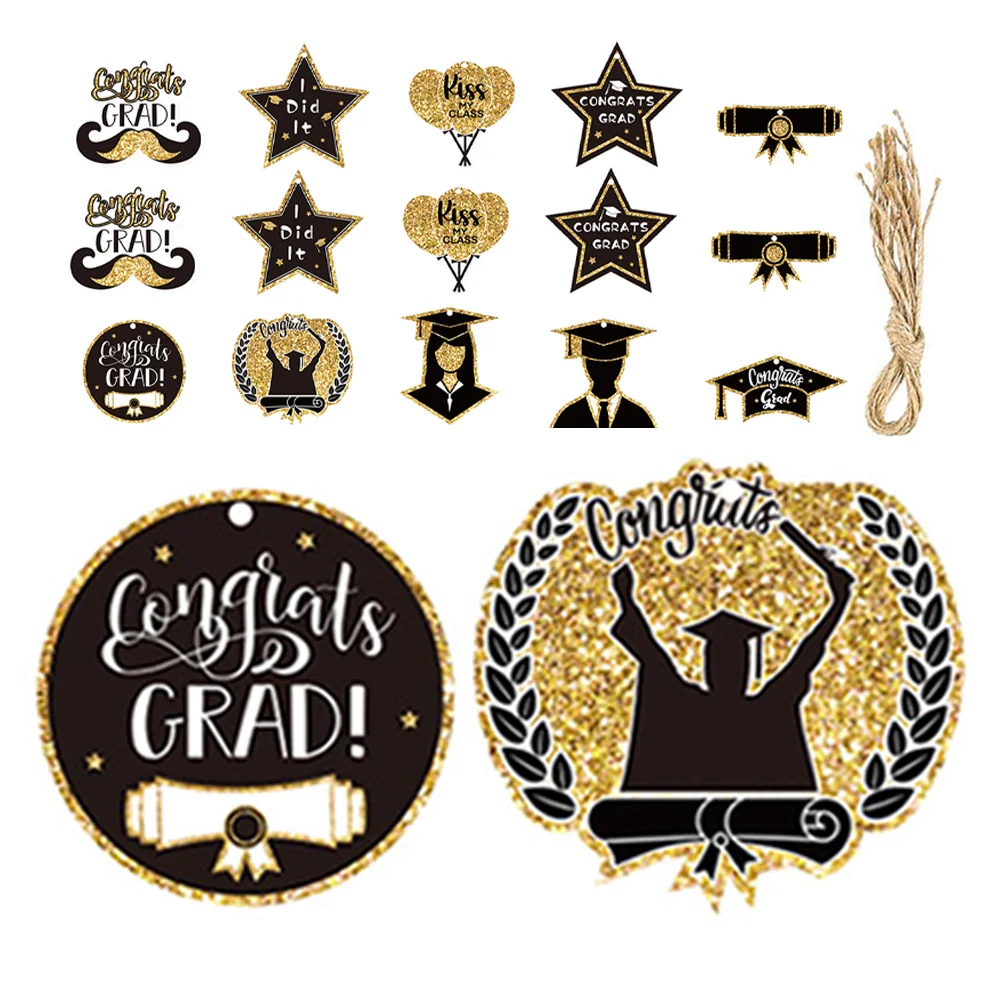 1 مجموعة التخرج معلقة قلادة الجوت حبل حفلة التخرج الديكور ساحة جدار الباب شنقا زخرفة