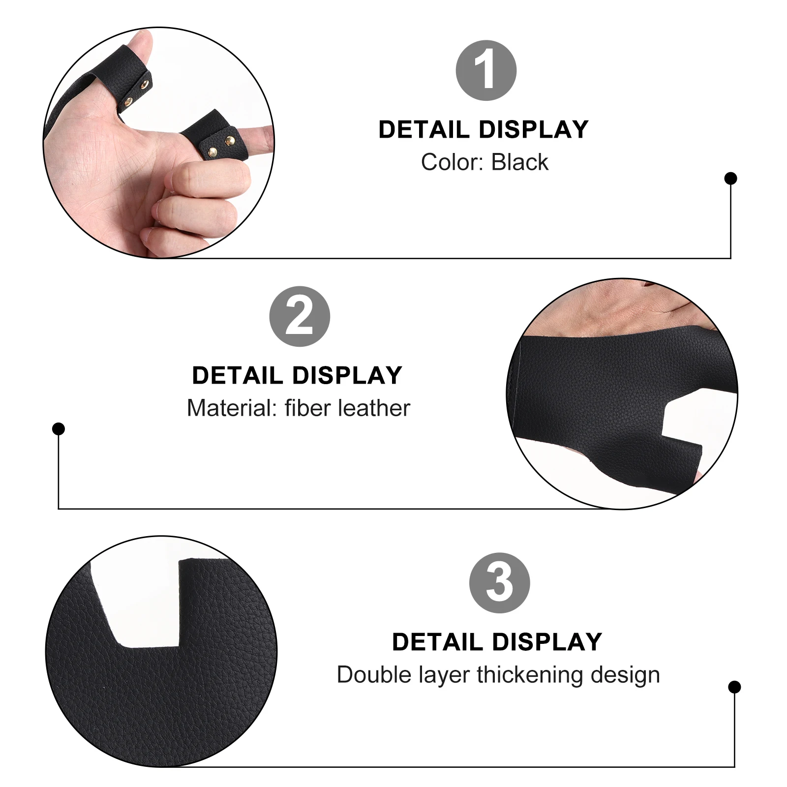 

H Guards Super Fiber Comfortable Double Layer Detachable Easy Install Carry Precision Thread Long Life Archery Gear