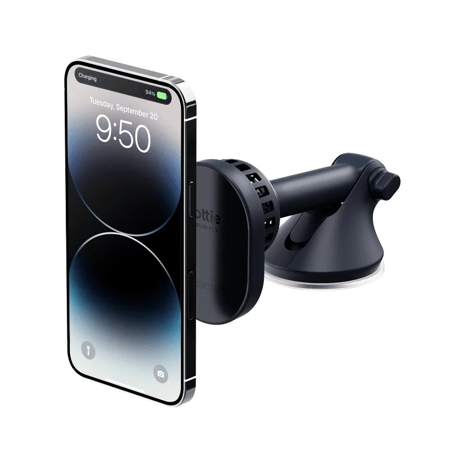 

Velox Wireless Pro - MagSafe Compatible Dash and Windshield Car Mount Phone Holder - Blue Car Charger Included