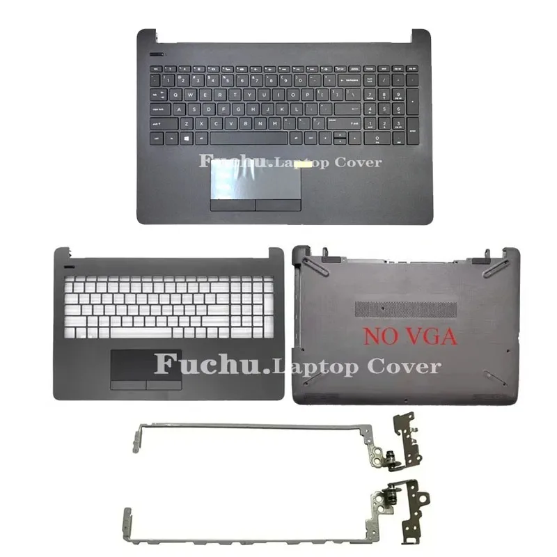 For 15-BS 15-BW 15-RA 15-RB 250 255 G6 TPN-C129 Palmrest/Bottom Case/Hinges Gray