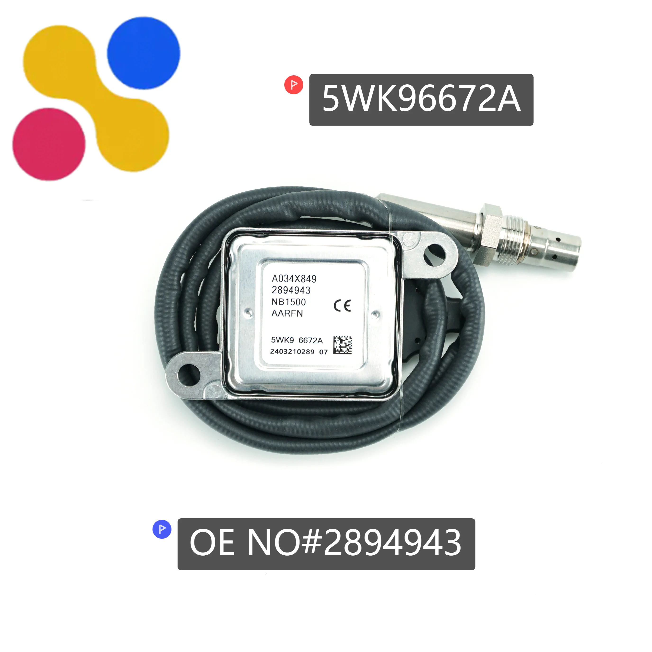 

5WK96672A 2894943 A034X849 NOx Sensor High Performance Nitrogen Oxide Sensor For Cummins Wholesale Price Truck Parts