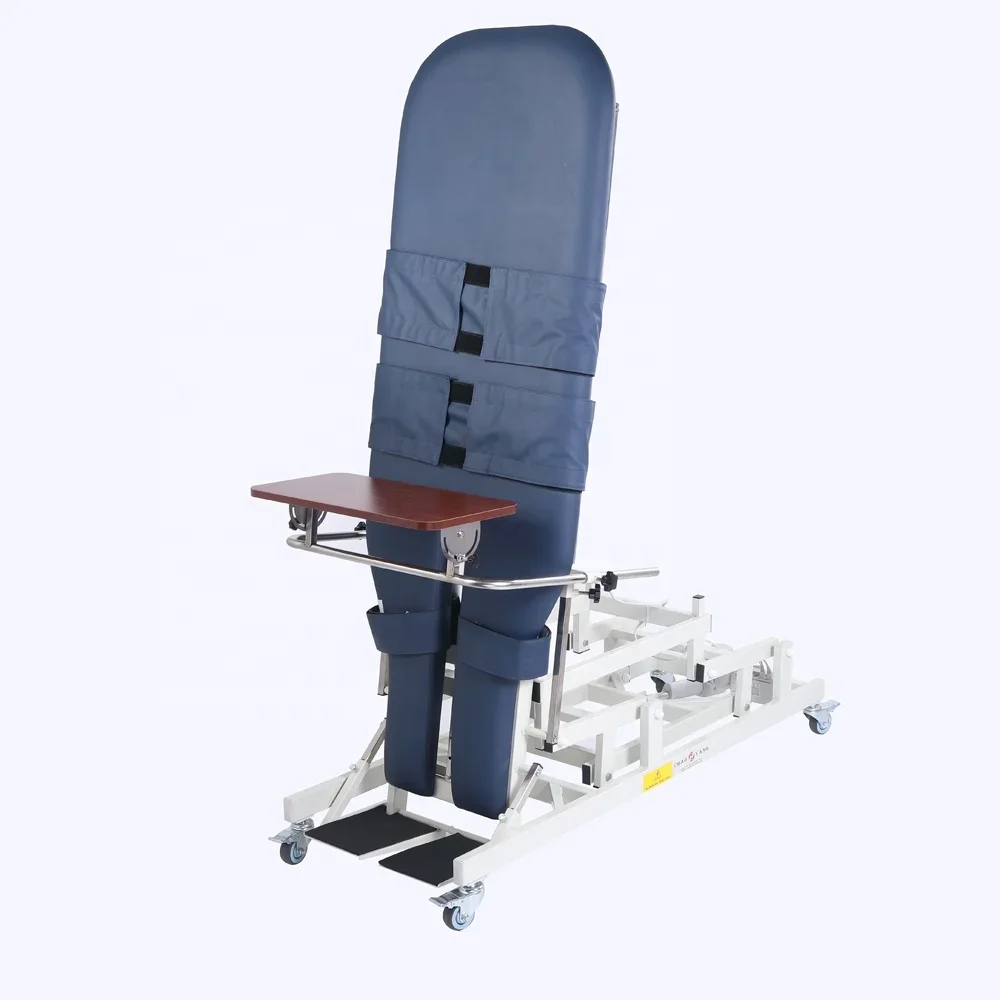 Rehabilitation Device Electric Standing Tilt Table For Bedridden Medical Electric Physiotherapy Tilt Table For Hemiplegic