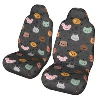 animalls 2pcs Print Car Seat Covers for Women and Men, Universal Auto Front Seat Protector Fits for Car, SUV Sedan,