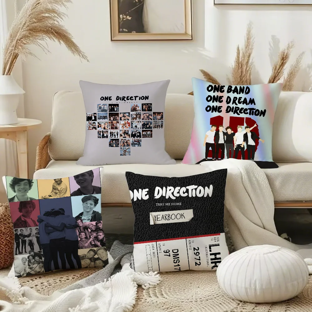 Pop band O-One DirectionS Pillow Case Square Double-Sided Printing Short Plush Sofa Cushion Cover Bedside Pillow