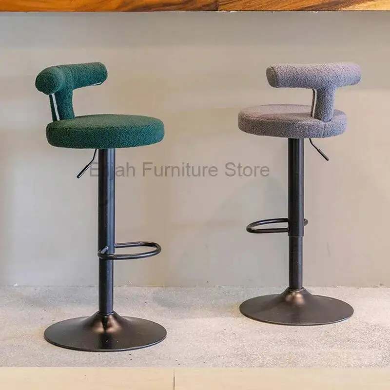 كراسي بار دوارة حديثة كراسي بار فاخرة للمكتب الاسكندنافي تصميم إيطالي أثاث بار قابل للرفع كراسي Hautes LLBC