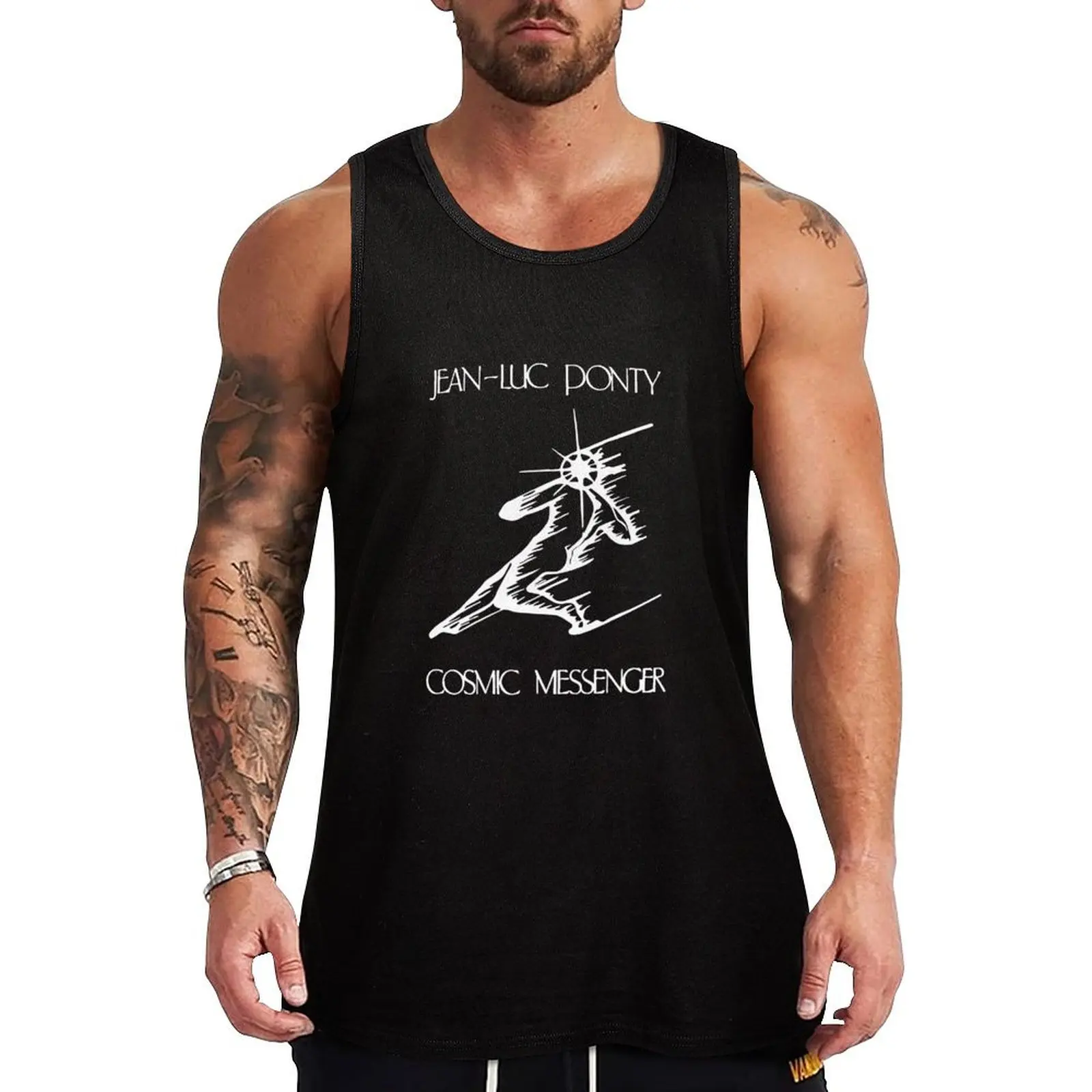 Jeanluc Ponty 1978 Fusion Tank Top muscular man summer Men's tops Vest for boy tops