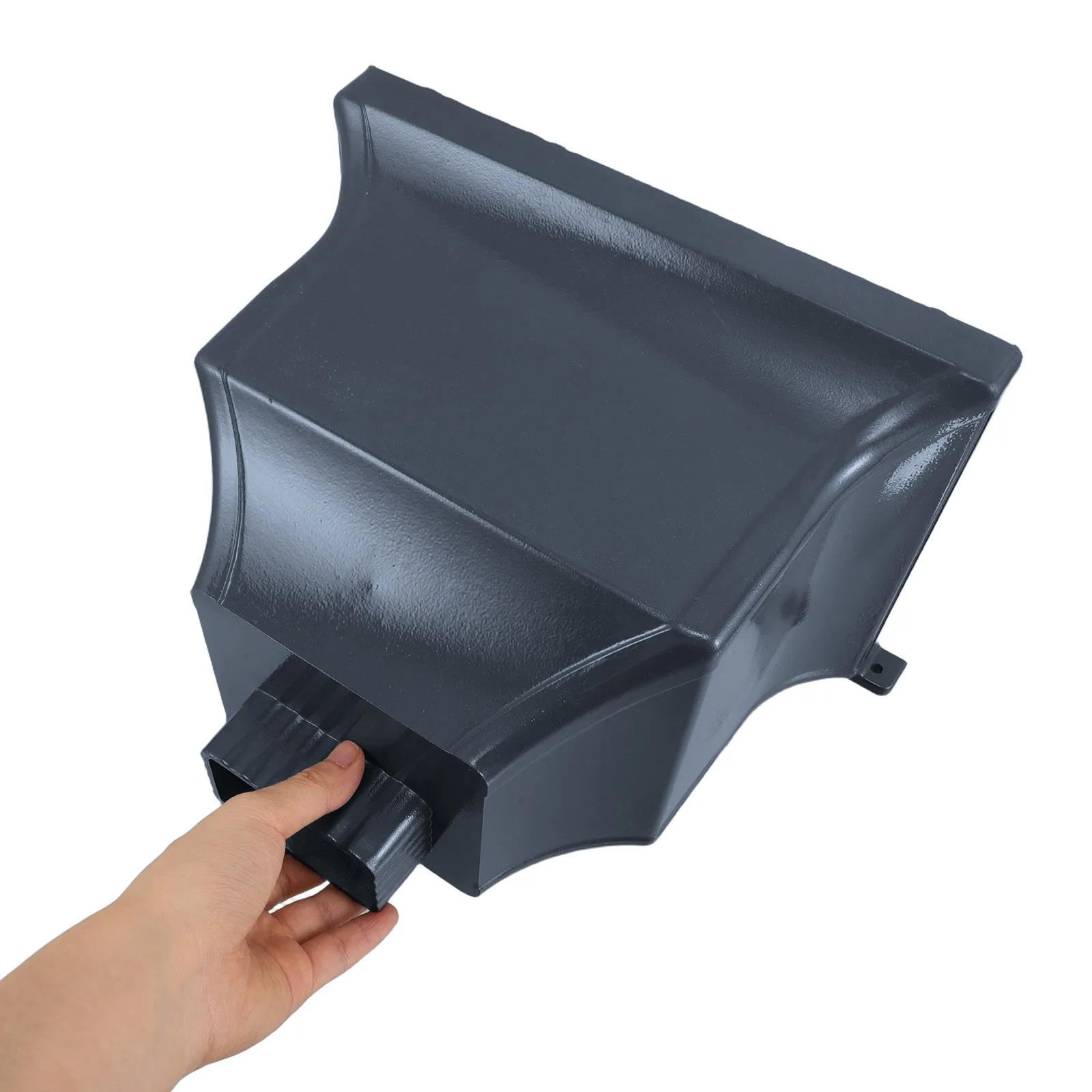 Rainwater Collector Diverter Aluminum Alloy Curved Shape Outdoor Gutter Adapter 30x22x18cm Downspout Extension