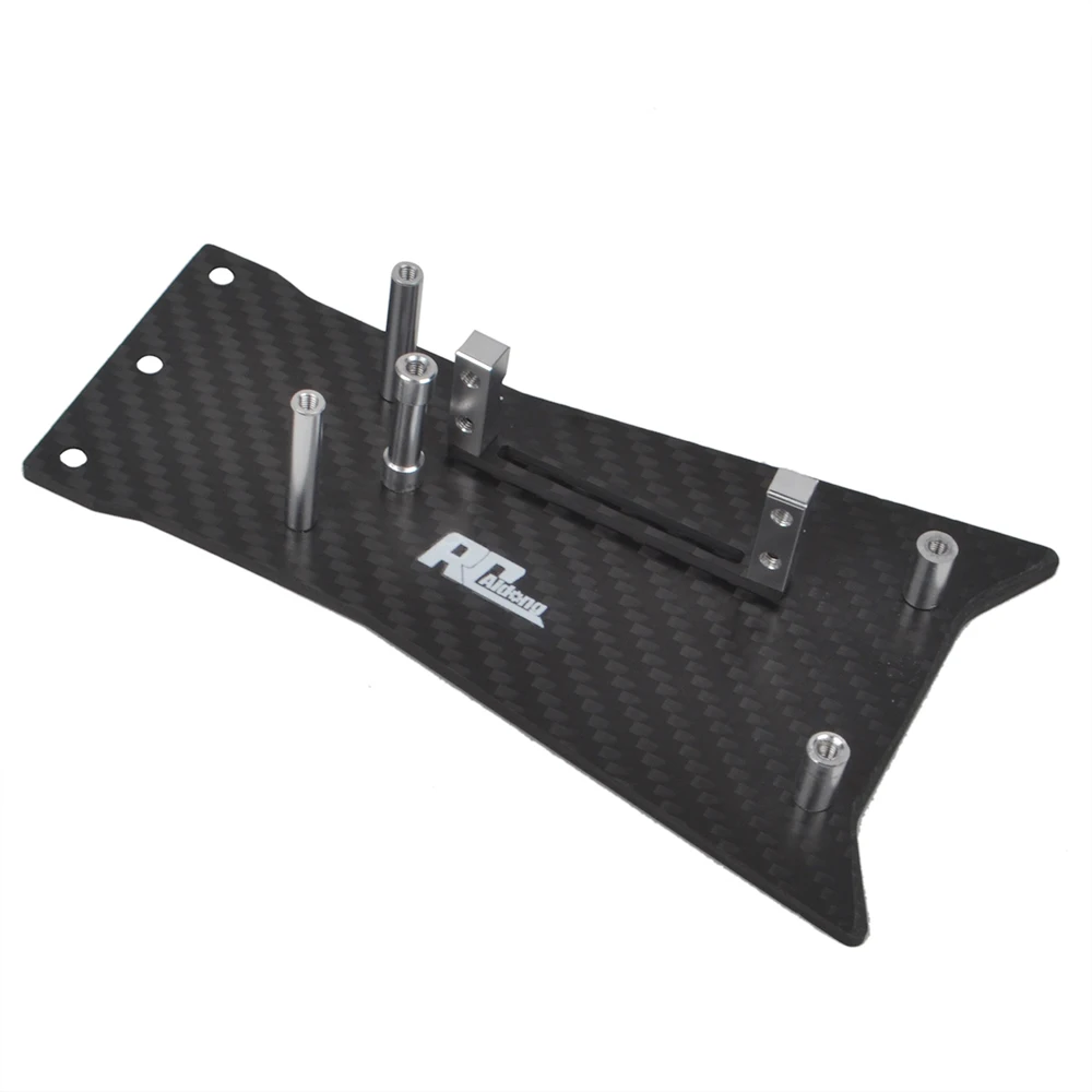 Carbon Fiber Lower Chassis Low CG for 1/10 Traxxas Drag Slash Mustang C10 Slash Modified 2WD