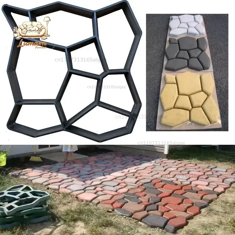 Cement Floor Embossing Mould Cement Products Floor Embossing Square Tile Garden Paving Pattern Pavement