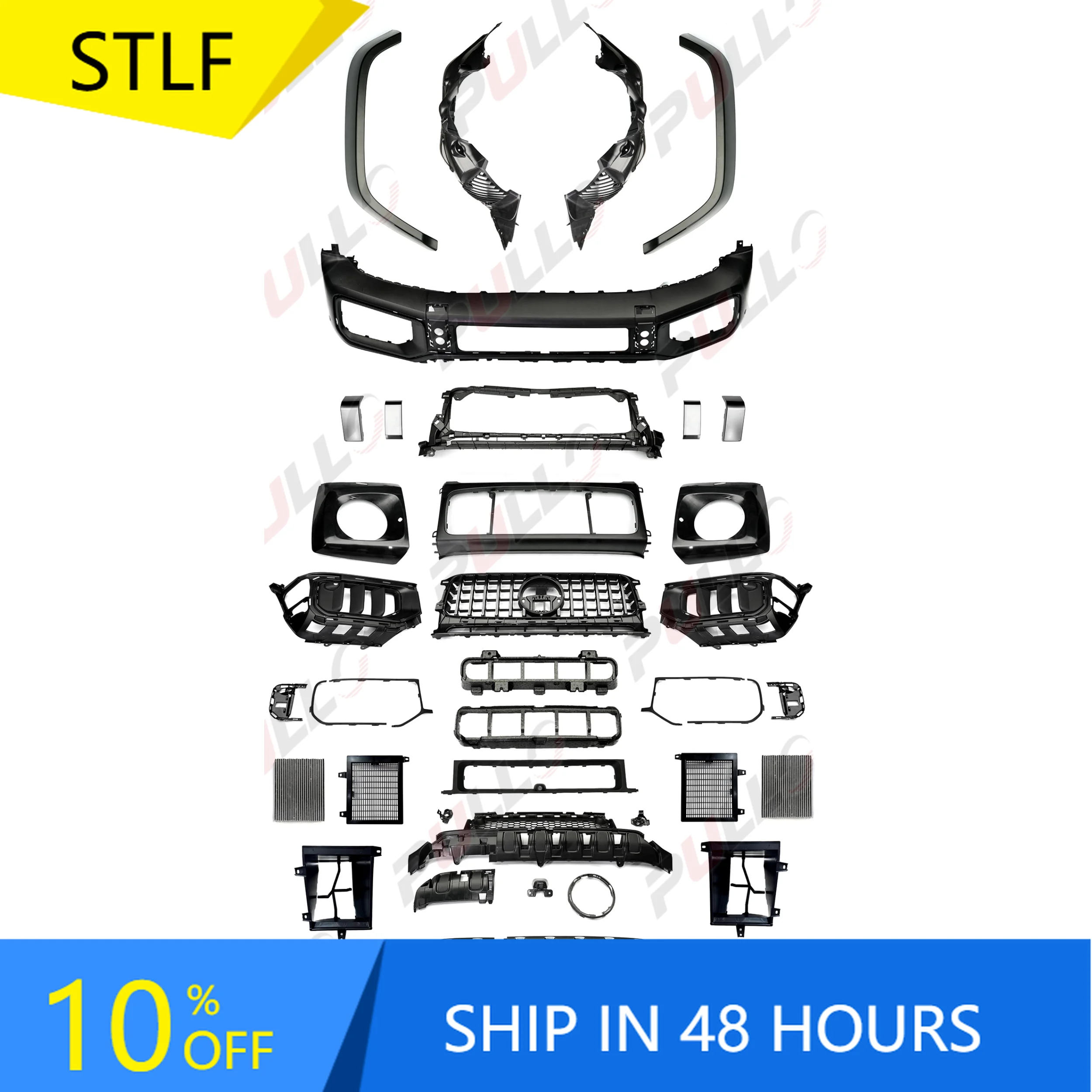 

STLFBody Kit for Mercedess Benzs G Class W465 2025 Upgrade to A-M-Gs Contain the Front Bumper Assembly Eyebrow Grille