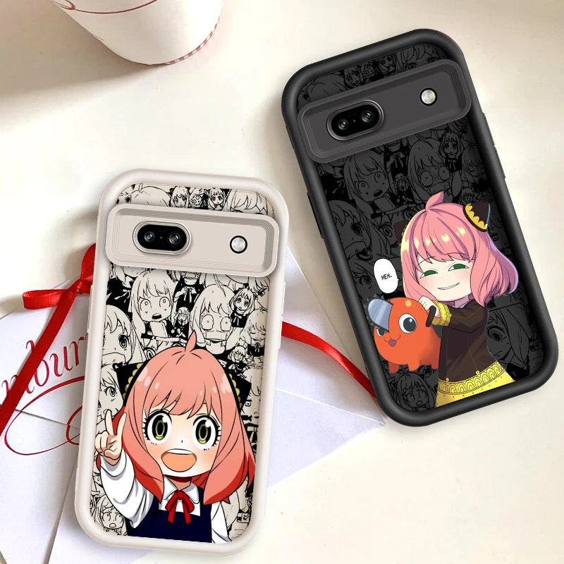 SPY X FAMILY Art Anime For Google Pixel 9 8A 8 7 7A Pro XL 5G Eye Ladder Phone Case Soft TPU Shockproof Cover TPU Phone Case