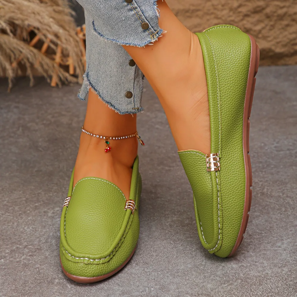 2026 New Women Flats Comfy Casual Shoes Stylish Light Durable Breathable Loafers Slip-On Trend Classic Female Sneakers view 3