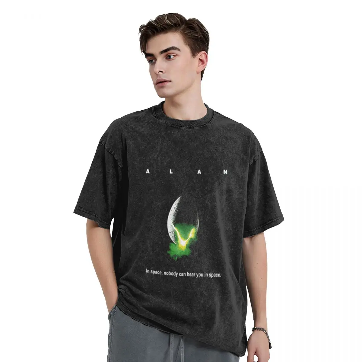 

Alan - Alien parody T-Shirt Short sleeve tee hippie clothes essential t shirt mens t shirts casual stylish