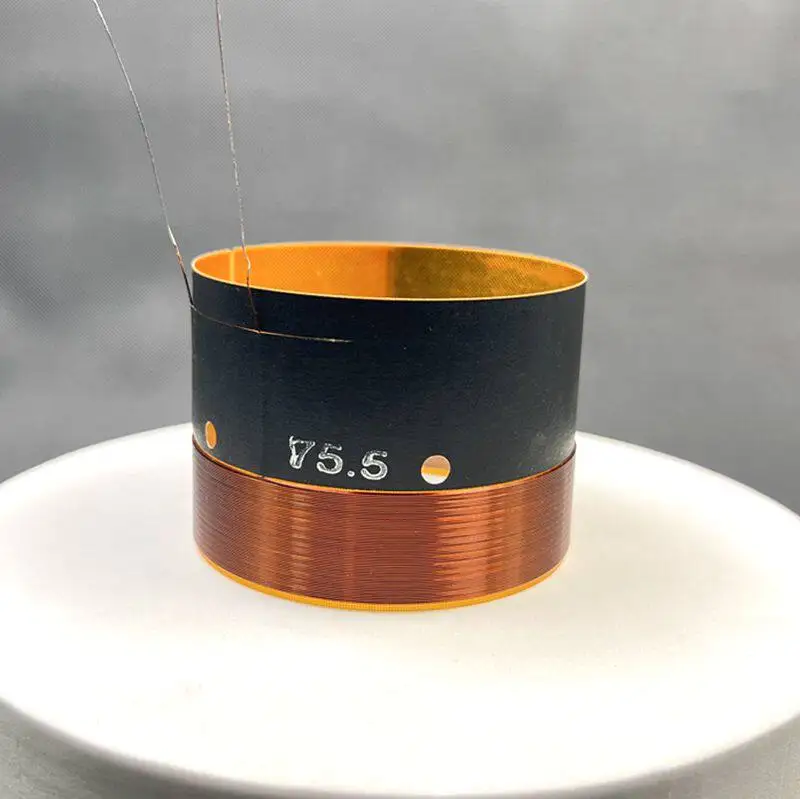 75.5mm fiberglass / Kebotong outer coil black paper round wire 12/15 inches 75.5-core coil