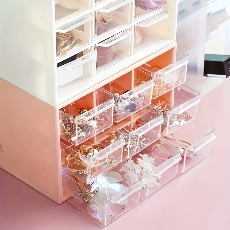 Boîte de rangement en plastique pour bureau, mini tiroir pour enseignants, rangement pour fournitures de bureau et articles divers. Idéal pour les cheveux