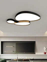 Living room lamp ceiling lights bedroom dining room lamps simple nordic modern black white LED lamp home decorative lamp