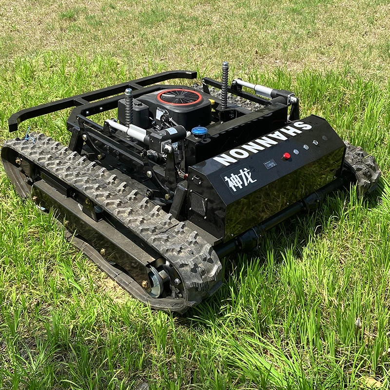 

Hot Selling Remote Control Crawler Lawn Mower Brush Cutter Grass Mini Robot Flail Remote Control Crawler Lawn Mower