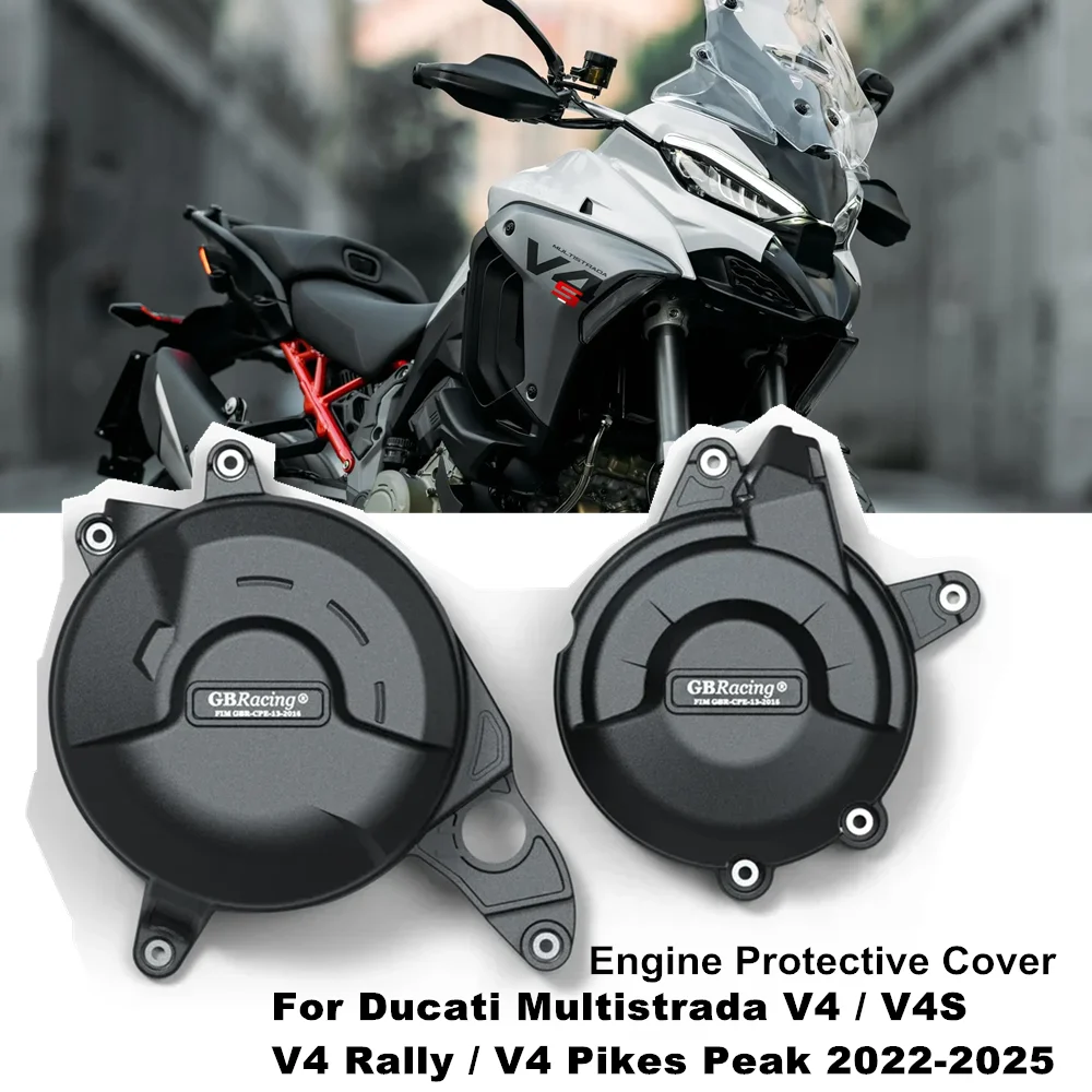 

Motorcycle Engine Cover Sets Bonnet Protector Engine Cover For Ducati Multistrada V4 / V4S / V4 Rally / V4 Pikes Peak 2022-2025