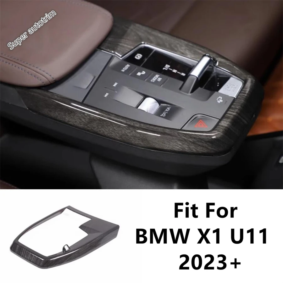 

Center Console Gear Shift Frame Panel Decoration Stickers Cover Trim Carbon Fiber Accessories Interior For BMW X1 U11 2023 2024