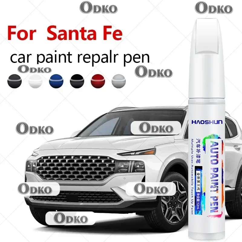 For Hyundai Santa Fe 2000-2025 SM CM DM TM Paint Repair Pen Touch Up Scratch Remover DIY Auto Accessories Black White Blue Gray