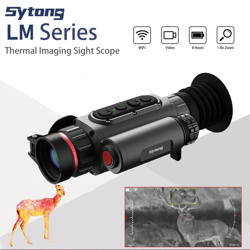 LM02 Monocular Thermal Imager  256X192 Hunting Imaging WIFI Connection Night Vision Scope Infrared Camera Imagery Monocular