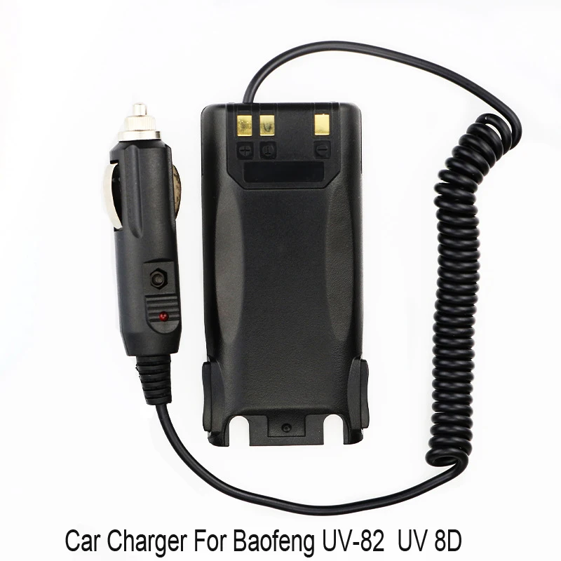 Baofeng batterie eliminator auto ladegerät für baofeng uv 5r 5re BF-888S UV-82 9r ladekabel Uv-5r tyt TH-F8 zigaretten anzünder