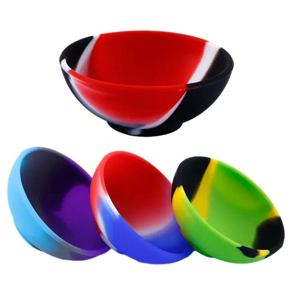 Household Silicone Container Bowl 50mm Multi-Color Tobacco Herb Smoking Accessories Kitchen Tableware Home Smoke Storage Box