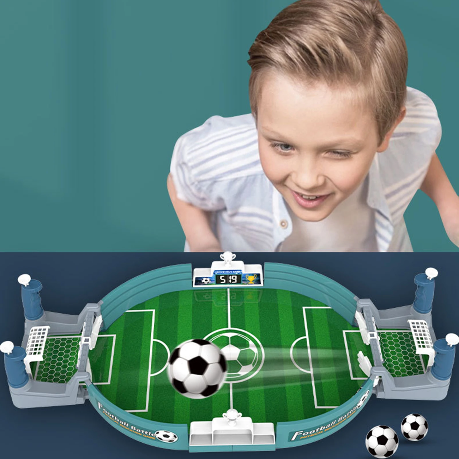 Jouets de jeu de football portables pour enfants, jeux de sport de compétition amusants pour garçons et filles