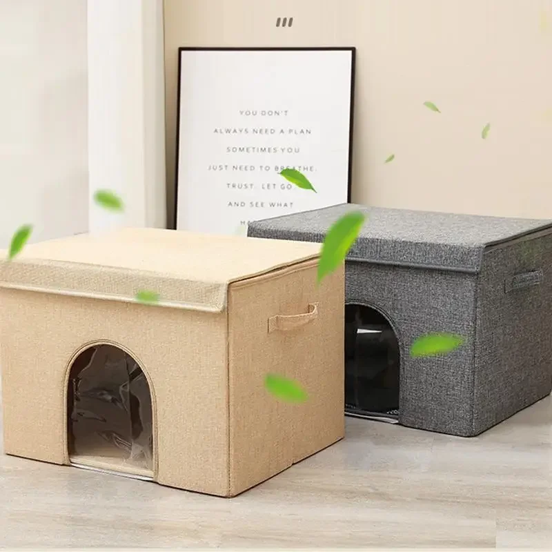 

Foldable Pet House Waterproof Outside Cooling Cat Shelter Insulated Cat House with 12PCS Ice Packs for Cat air-conditioned room