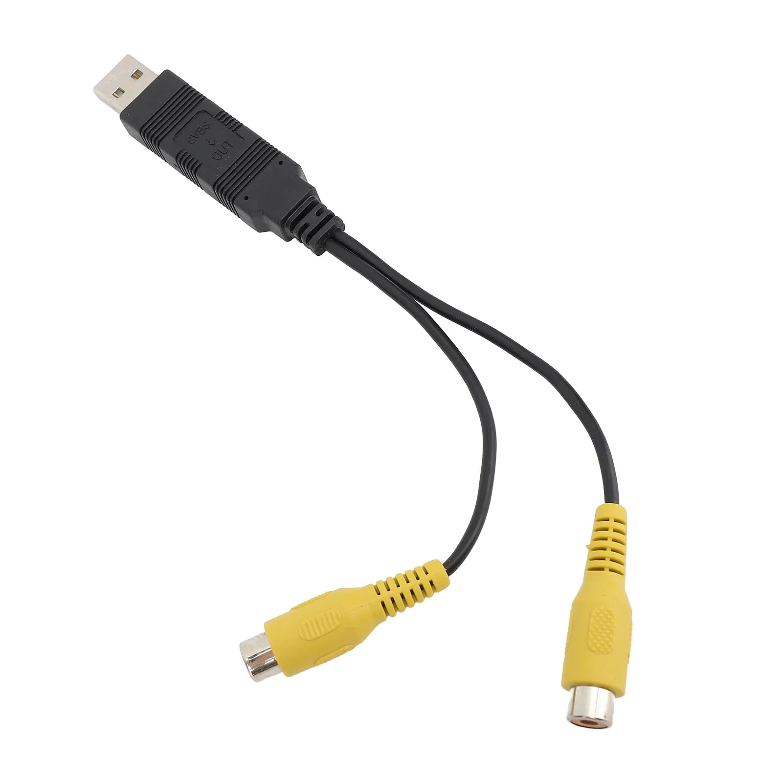USB To  Interface Cable Adapter Enhanced Performance  USB To CVBS Video Output Adapter Wear Resistant for Vehicle