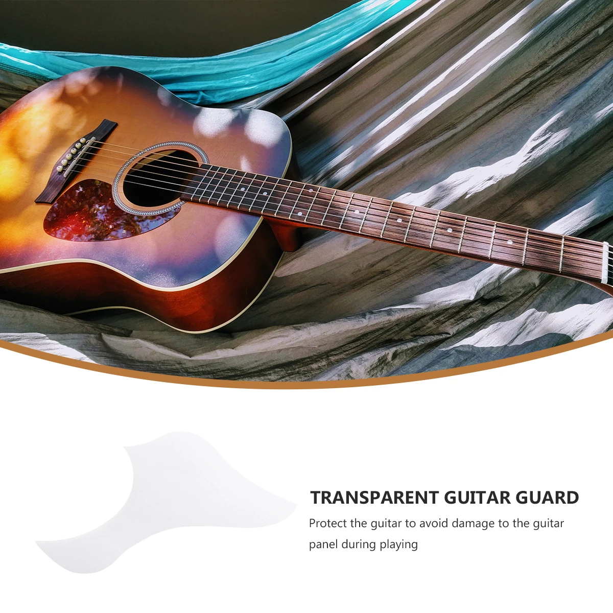 

1pc Guitar Pickguard Decals Protector Accessories Stickers Self adhesive Pet Material Transparent Durable Anti scratch Practical