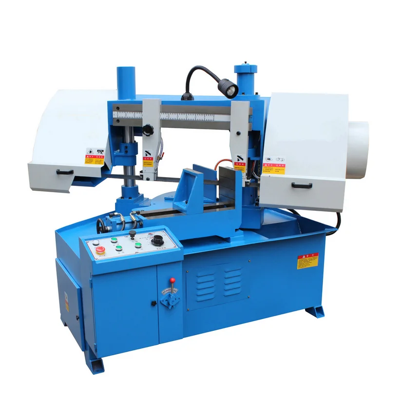 GHZ4235 High-Speed Band Saw Machine Precise Angle Setting Rotating Metal Processing Equipment with Core Motor Component