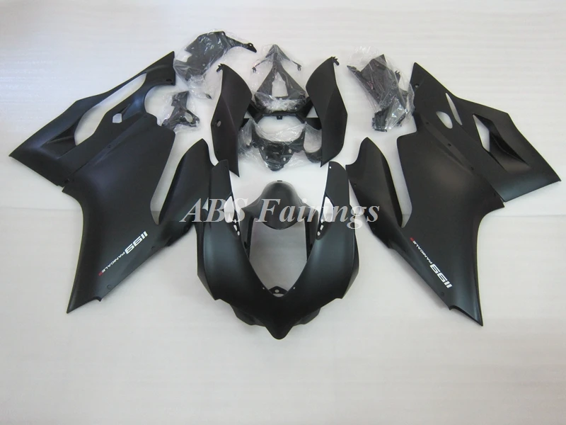 New ABS Motorcycle Fairings Kit Fit for Ducati 899 1199 Panigale s 2012 2013 2014 12 13 14 Bodywork set Custom Black Matt