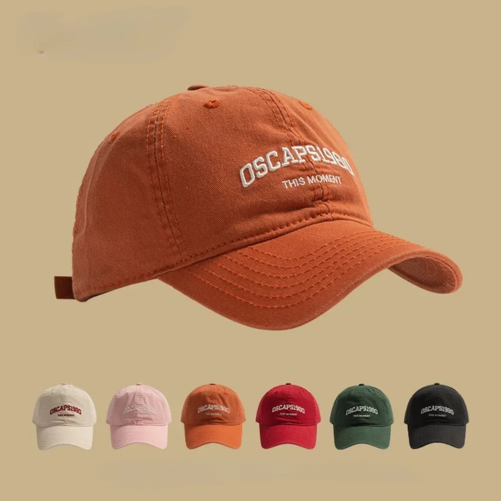

Adjustable Sunscreen Baseball Cap Cotton Korean Style Letter Embroidered Cap Sunshade Hip-hop Cotton Peaked Hat Boys Girls