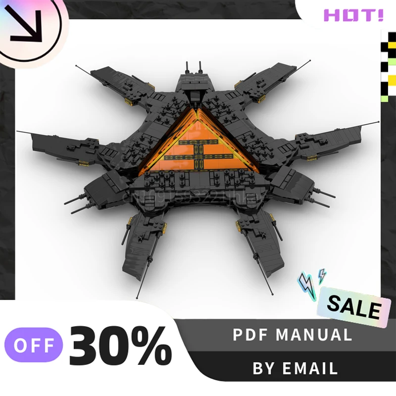 [2175 ชิ้น] ชุดตัวต่อสร้างสรรค์ MOC ยานแม่พิทักษ์ของอโปฟิส ของเล่น STEM ชุดประกอบแบบ DIY ของขวัญวันเกิด