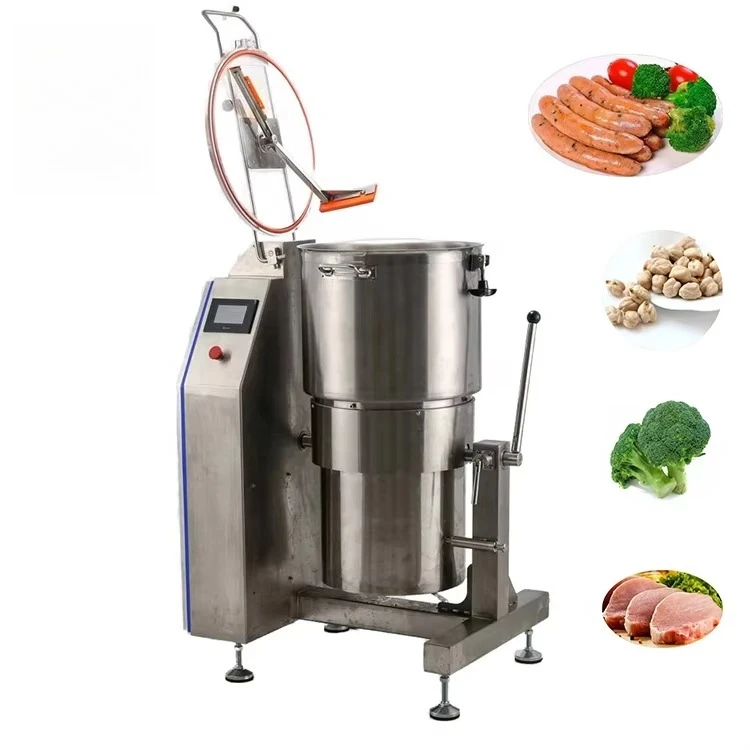 Commercial 70L Food Processor With 11kw Vertical Cutter Mixer Adjustable Speed Machine For Hummus Sausage Meat Condition New