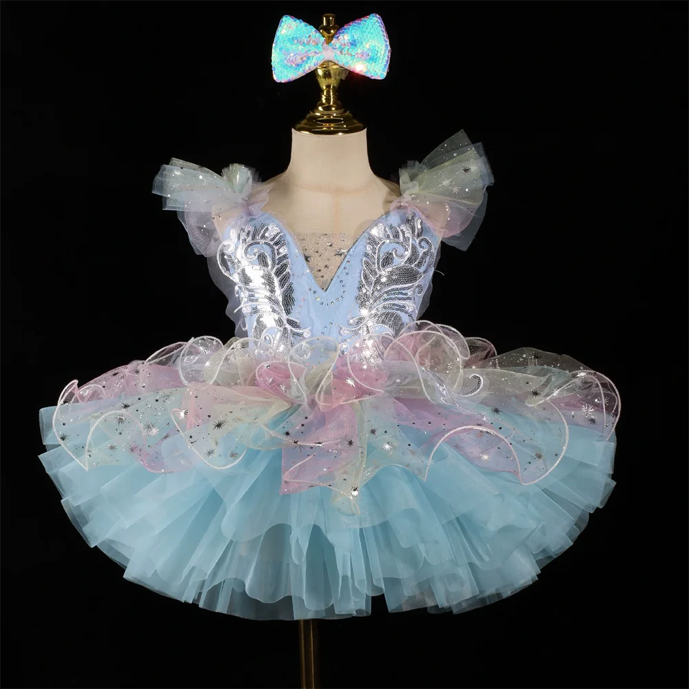 Robe d'été pour fille, tenue pour enfants, vêtements pour filles, justaucorps de ballet, robes de fête, costumes, robes tutu pour bébés et enfants, ballet