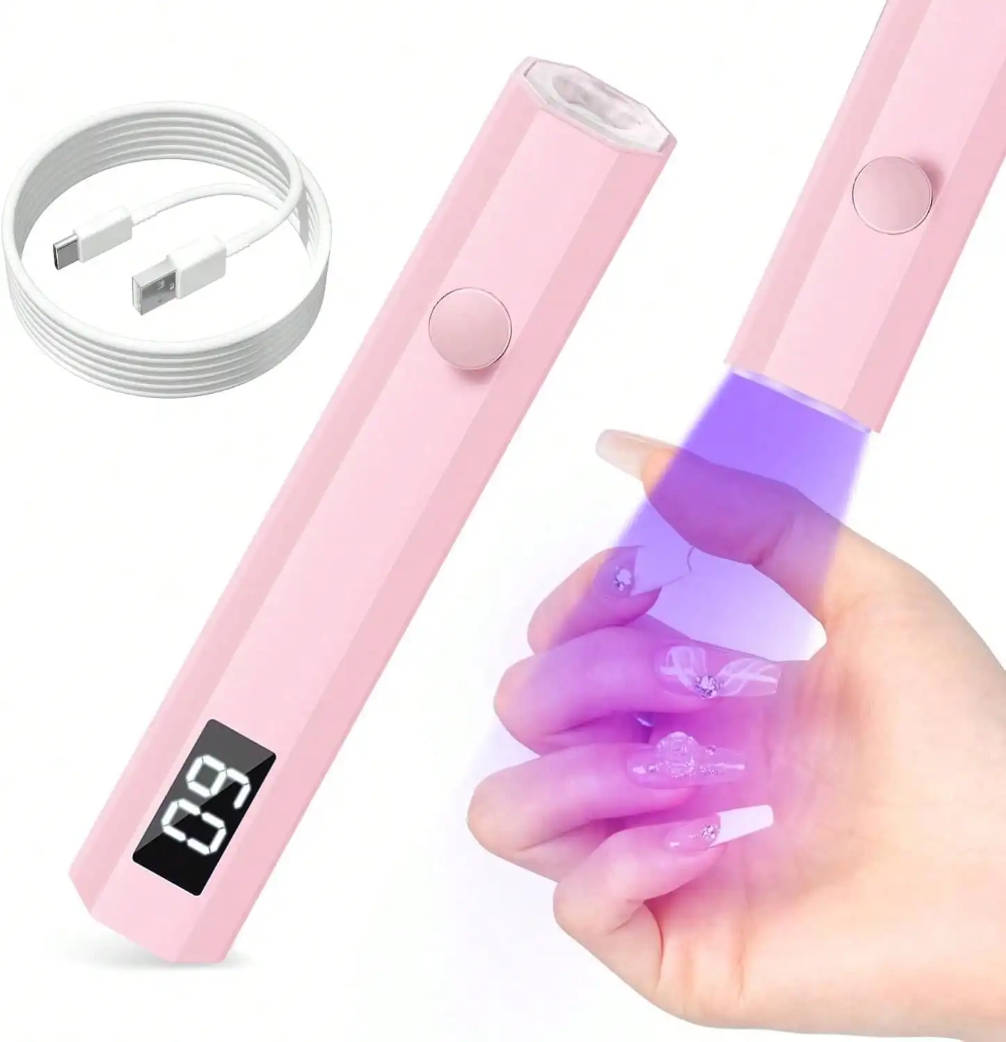 

150Pcs Clear Fan Shape Nail Sample Sticks With Ring Transparent Nail Art Tips Display Practice Tools