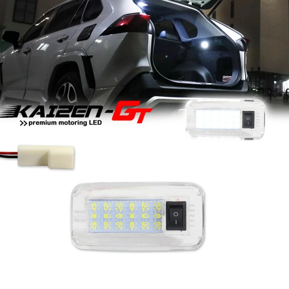 1PC White LED Trunk Cargo Area Light For Toyota Camry Venza Sienna RAV4 Mirai Corolla Cross BZ4X Sequoia Prius GR Corolla Crown