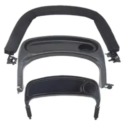 Universal Snack Tray For Stroller Stroller Snack Holder Adjustable Handle Bar Extender Cup Holder Bumper Bar Cart Dinner Plate