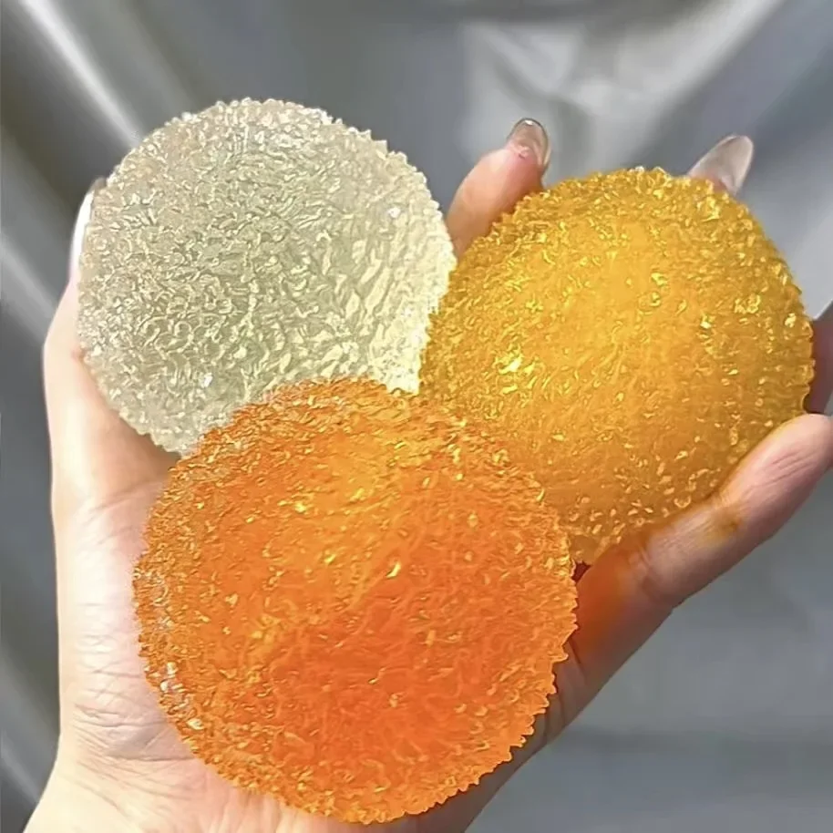 Slushy Bayberry Stress Ball, Shapeable Non-Rebound Fidget Toy ASMR Squeeze Ball, Rustling Sound Anti-Stress Gift for Kids Adults view 5