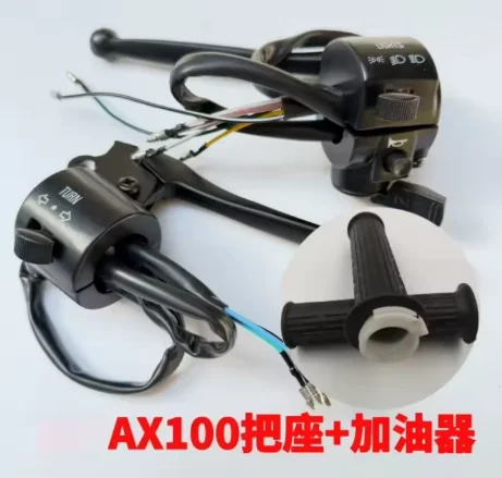 Motorcycle accessories AX100 black handle integrated switch