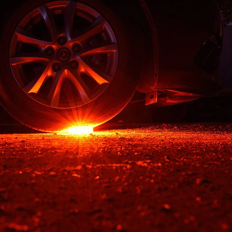 Trucks Vehicle Car Orange LED Emergency Lights Flare 9 Modes Safety Warning USB Rechargeable Flashing Lamp