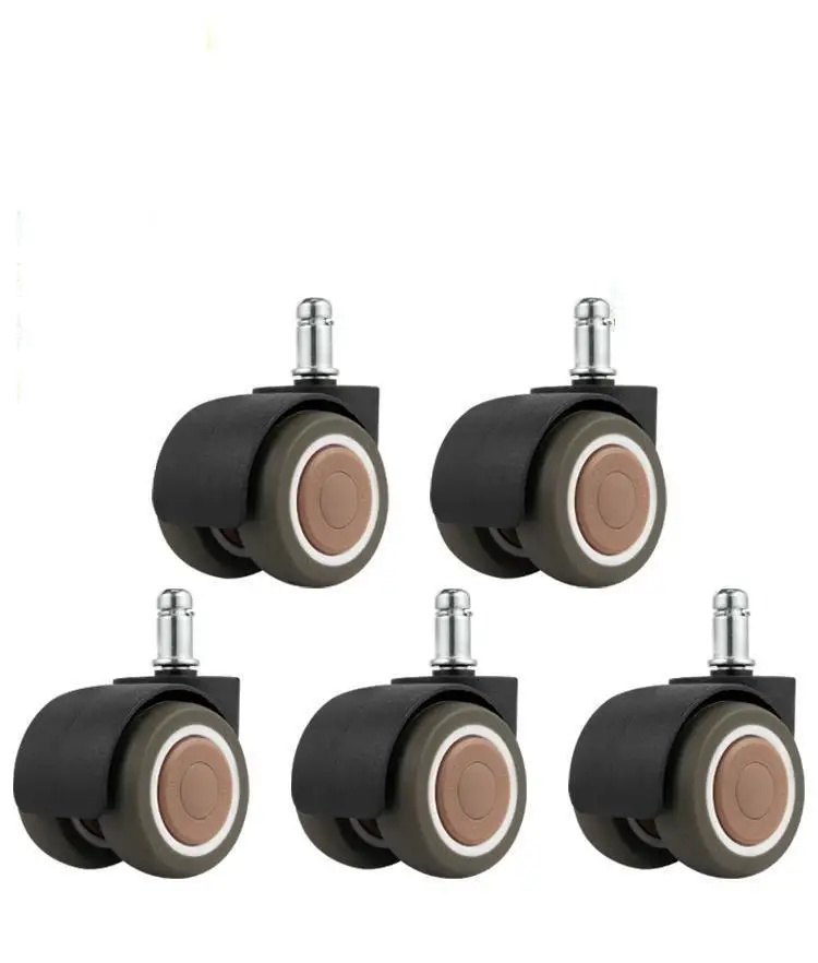 

5pcs / 2 Inch Office Swivel Chair Wheels, Computer Chair Universal Wheel Gaming Chair Casters Boss Chair Accessories Pulleys