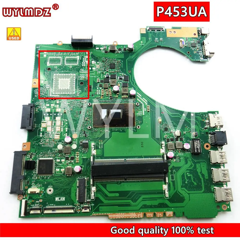 

Материнская плата P453UA с процессором i3/i5/i7 REV2.1 для ноутбука Asus P453UA P453U P453UJ, 100% протестированная