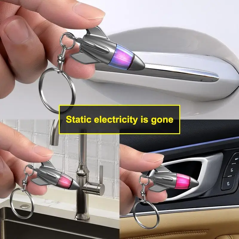 Durable Portable Anti-Static Keychain Discharge ABS Plastic Electrostatic Discharger Universal Static Eliminator Gift