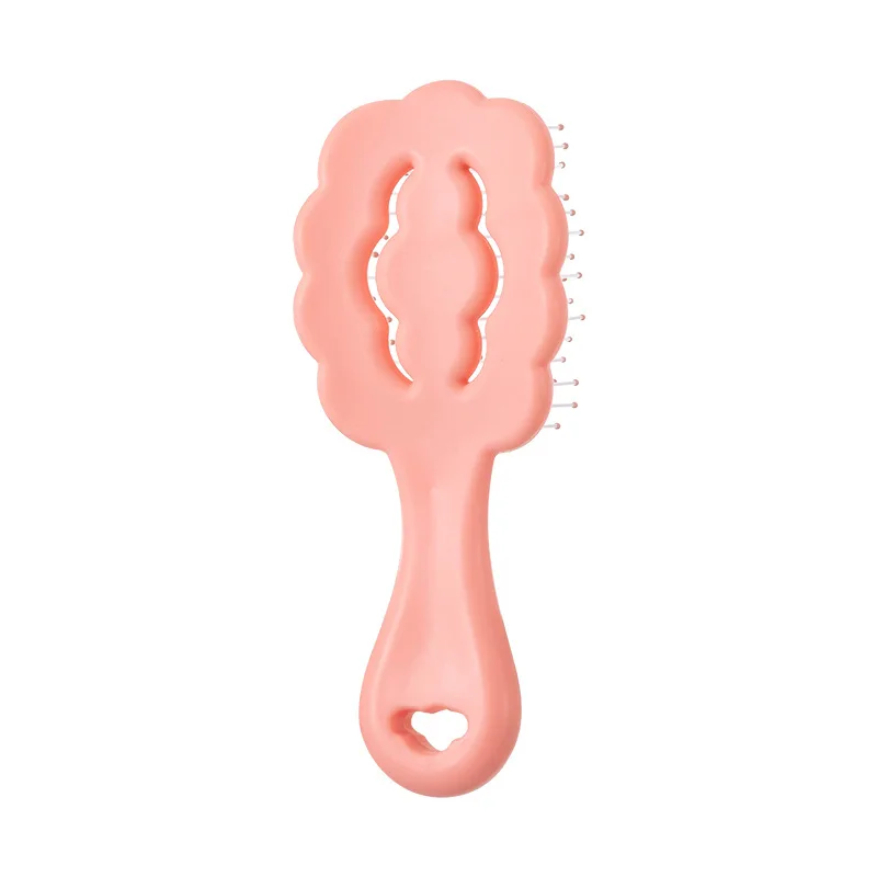 1 Piece Mini Portable Hair Brush for Girl Candy Color Cartoon Massage Smooth Hair Comb Cloud Shape Rib Comb Styling Hair Comb