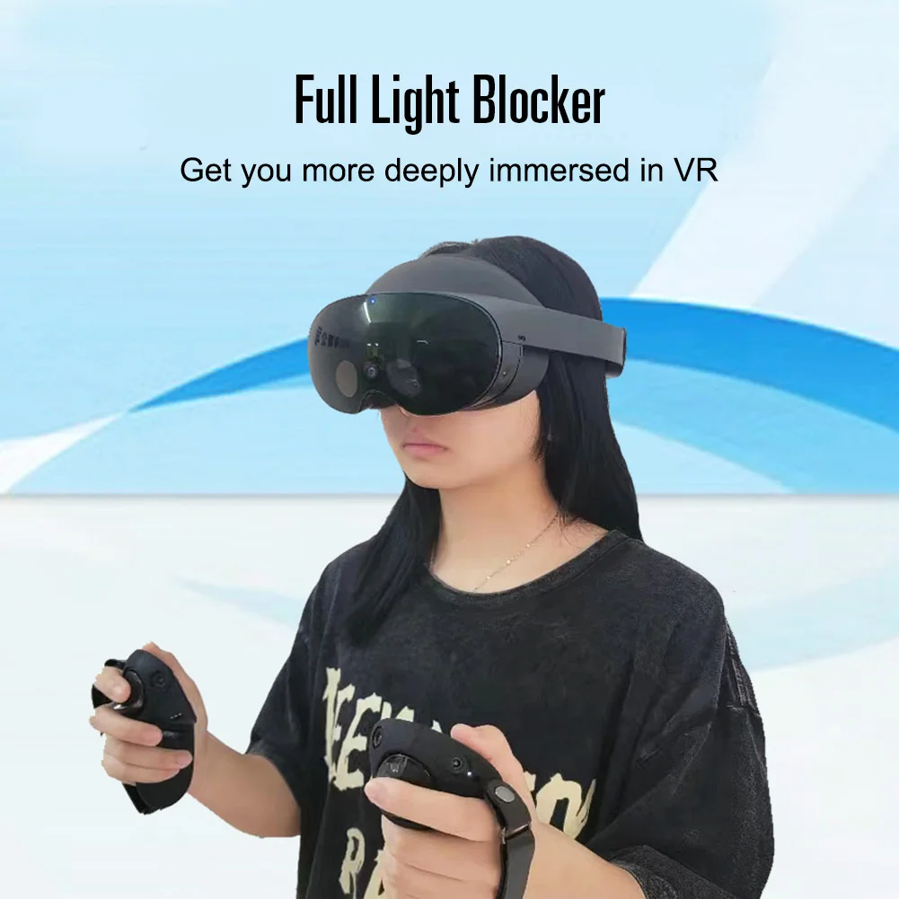 For Meta Quest Pro Full Light Blocker Silicone VR Facial Interface   Magnetically attaches To Meta Quest Pro Accessories