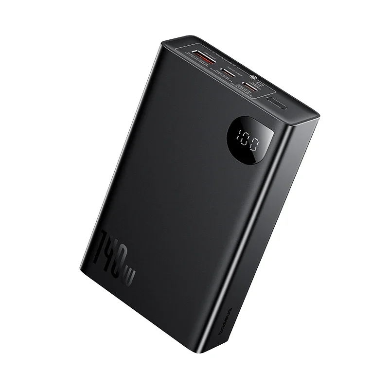 140W Power Bank 24000mAh Fast Charging Portable Battery Charger 3 Output Ports for IPhone 15 Pro Max Notebook Tablet