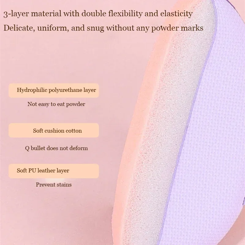 6/10Pcs Mini Finger Puff Foundation Small Air Cushion Powder Sponge Face Concealer BB Cream Cosmetic Applicator Makeup Tools